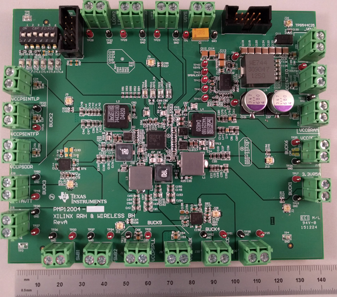 图3 Ti PMP12004-HE电源板PCB实物图
